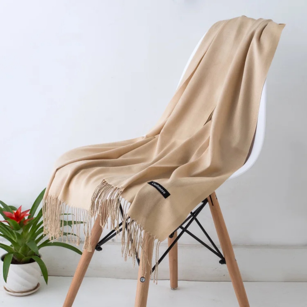 Cashmere Pashmina Wrap - 2024 Fashion Winter Women Scarf Thin
