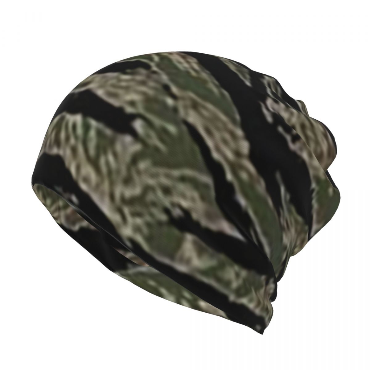 Tiger Stripe Camouflage Milita - Knit Beanie Hat Warm บทวิจารณ์และราคา