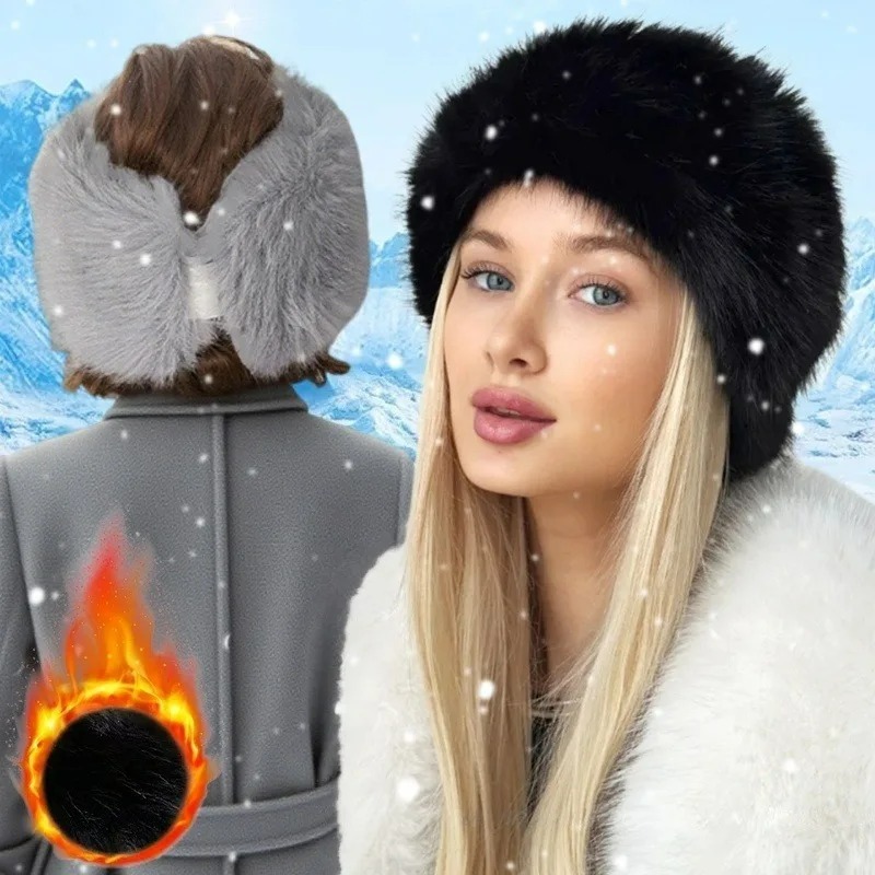 Wide Band Fur Headband Winter  - Fleece Ear Warmer Band บทวิจารณ์และราคา