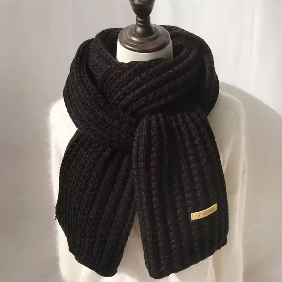 Thick Cable Knit Warm Cashmere - Wool Scarf Men บทวิจารณ์และราคา