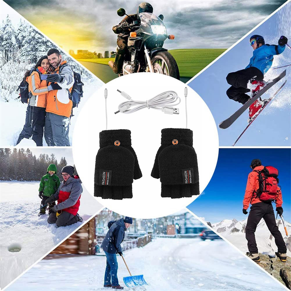 Electric USB Heating Gloves Ha - Hand Warmer Electric บทวิจารณ์และราคา
