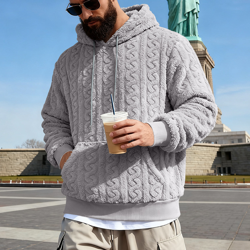 Men's Fleece Hoodie Winter War - Sherpa Hoodie Fleece บทวิจารณ์และราคา
