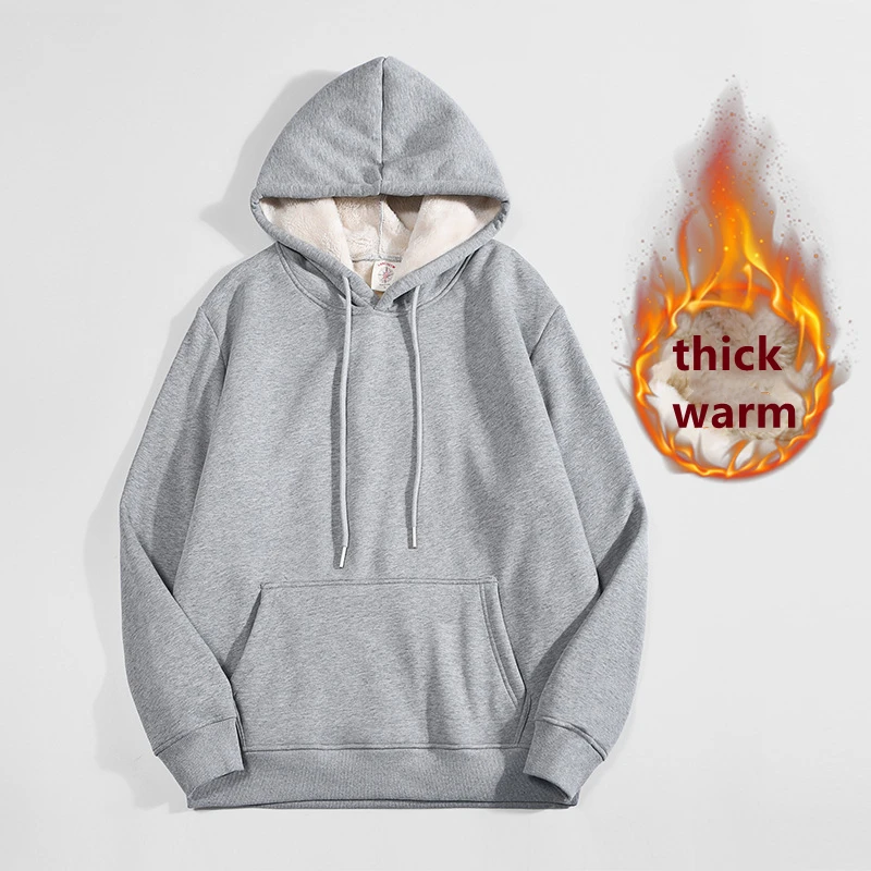 High Quality Gray Thicken Flee - Sherpa Hoodie Fleece บทวิจารณ์และราคา