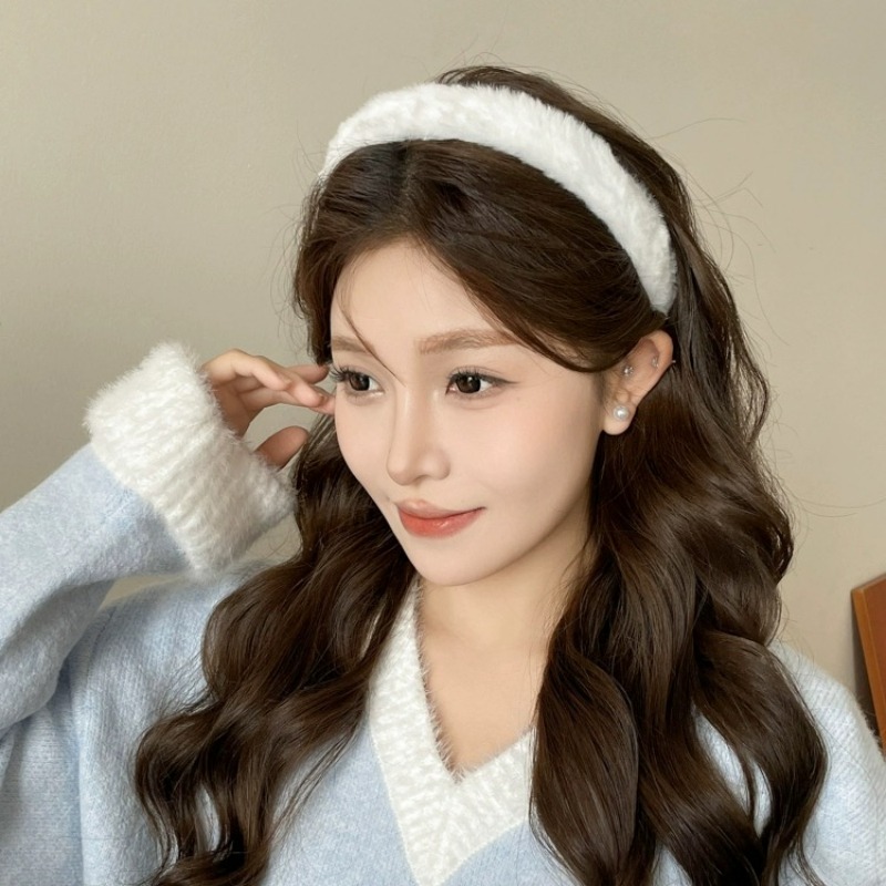 Korean Soft Headband Women Gir - Winter Headband Fleece บทวิจารณ์และราคา