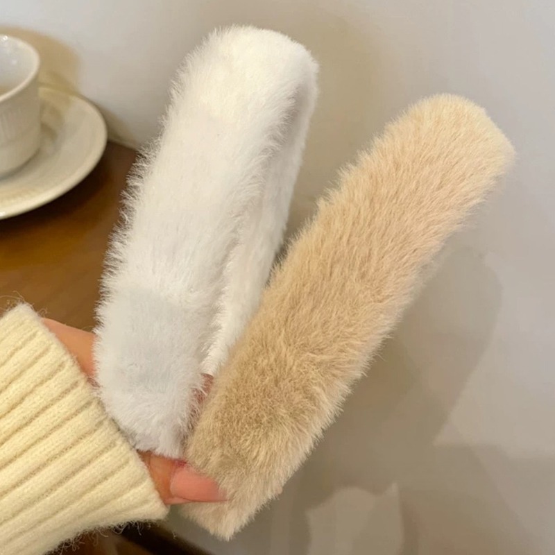 Korean Soft Headband Women Gir - Winter Headband Fleece บทวิจารณ์และราคา