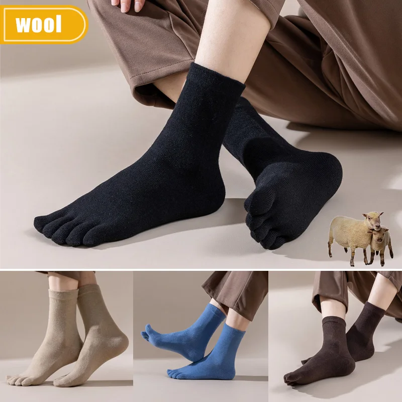 Mans Wool Five Finger Socks Sh - Thermal Sock Wool บทวิจารณ์และราคา