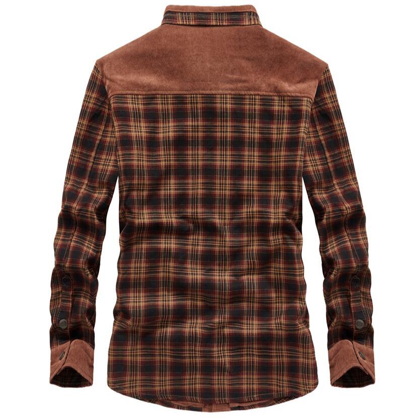 Men's Jackets Winter Windproof - Flannel Shirt Lined บทวิจารณ์และราคา