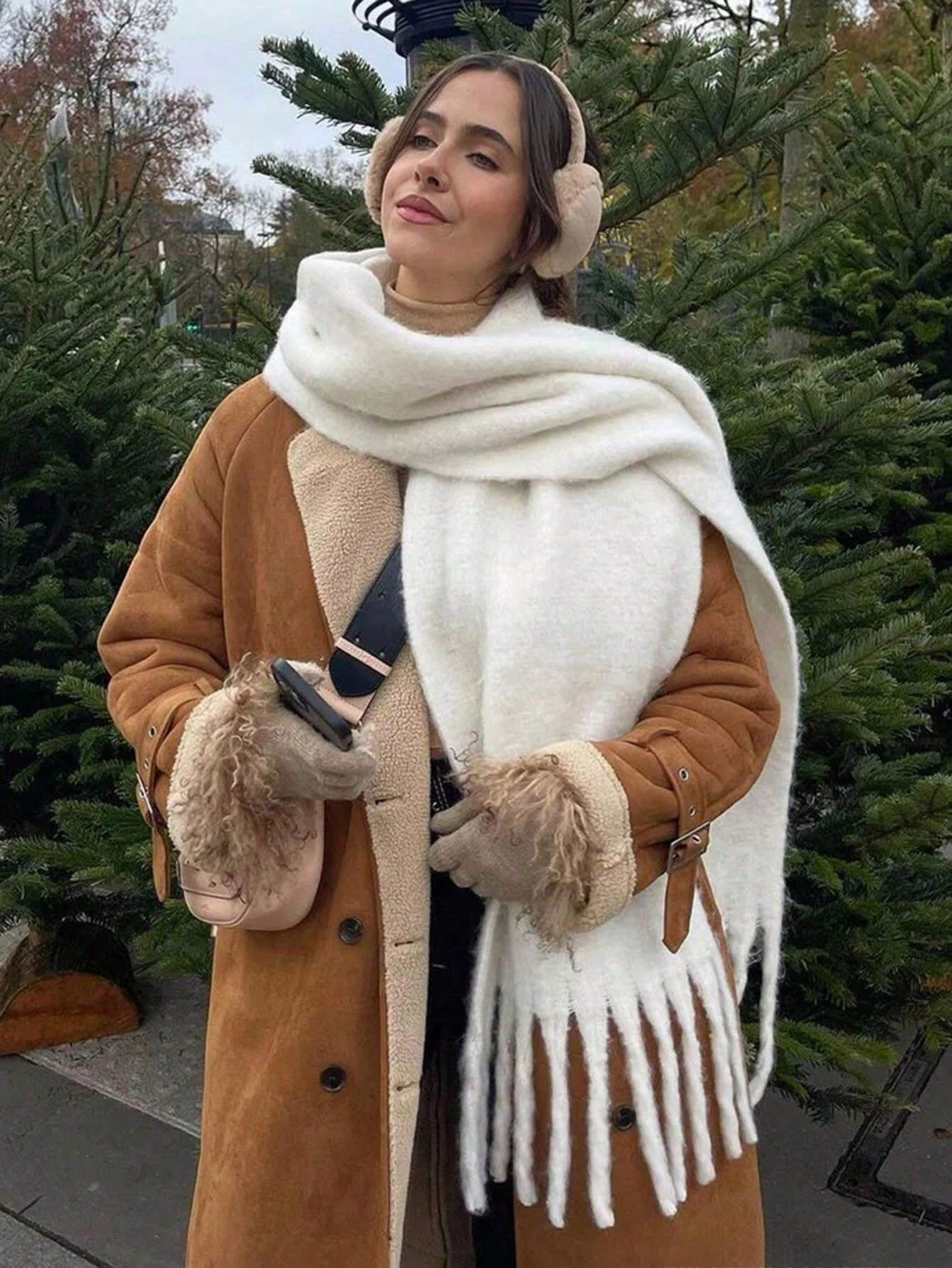 Winter Scarf Women Luxury Autu - Shawl Wrap Winter บทวิจารณ์และราคา