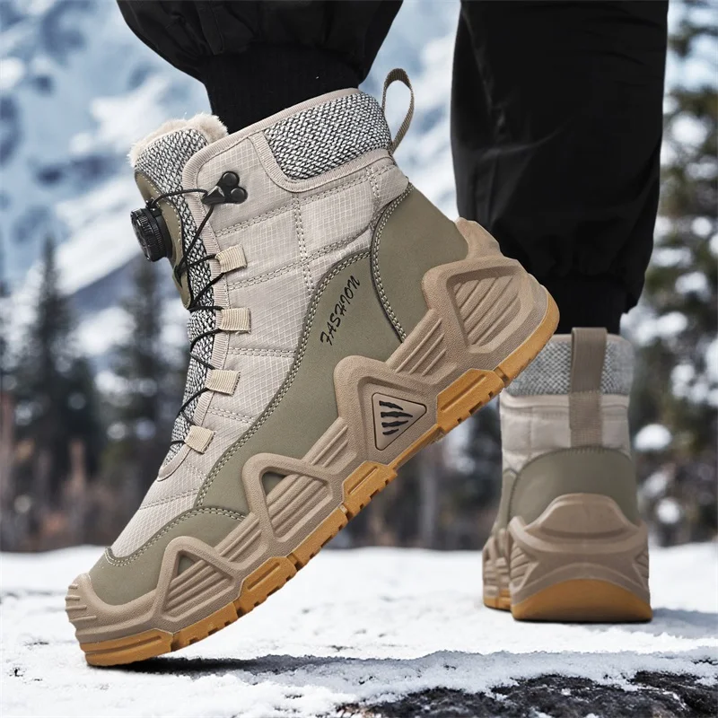 Warm Fur Outdoor Mens Combat T - Waterproof Winter Boot บทวิจารณ์และราคา