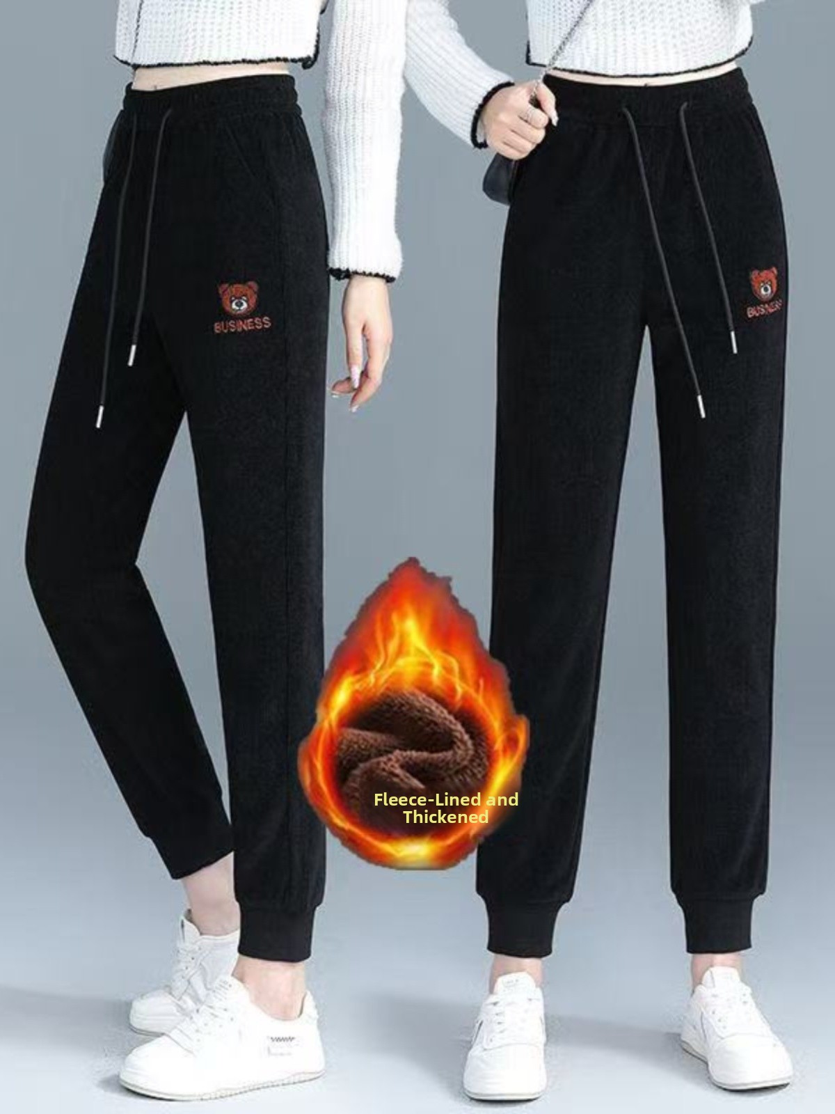 High Waist Fleece Lined Thick  - Corduroy Pant Warm บทวิจารณ์และราคา