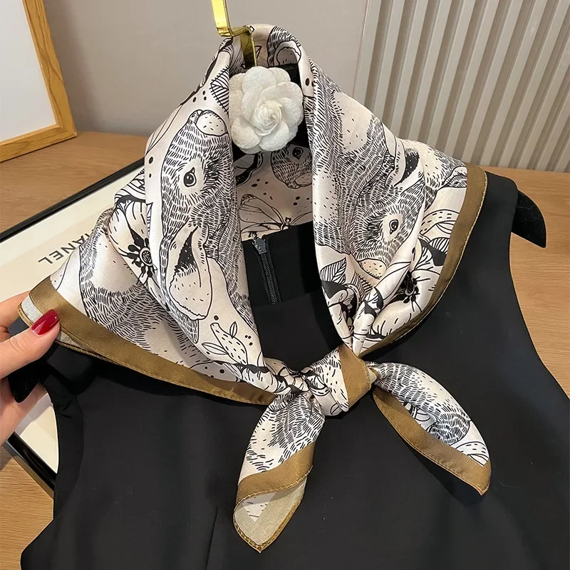 100% Silk Square For Women Cla - Shawl Wrap Winter บทวิจารณ์และราคา