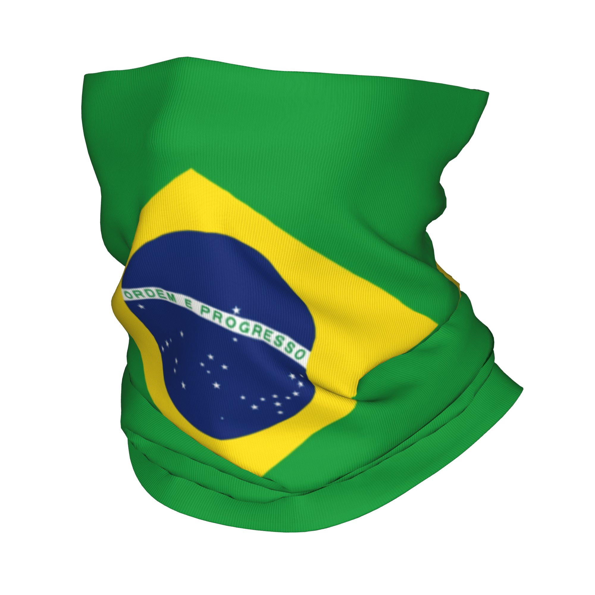 Custom Brazil Flag Bandana Nec - Neck Gaiter Fleece บทวิจารณ์และราคา