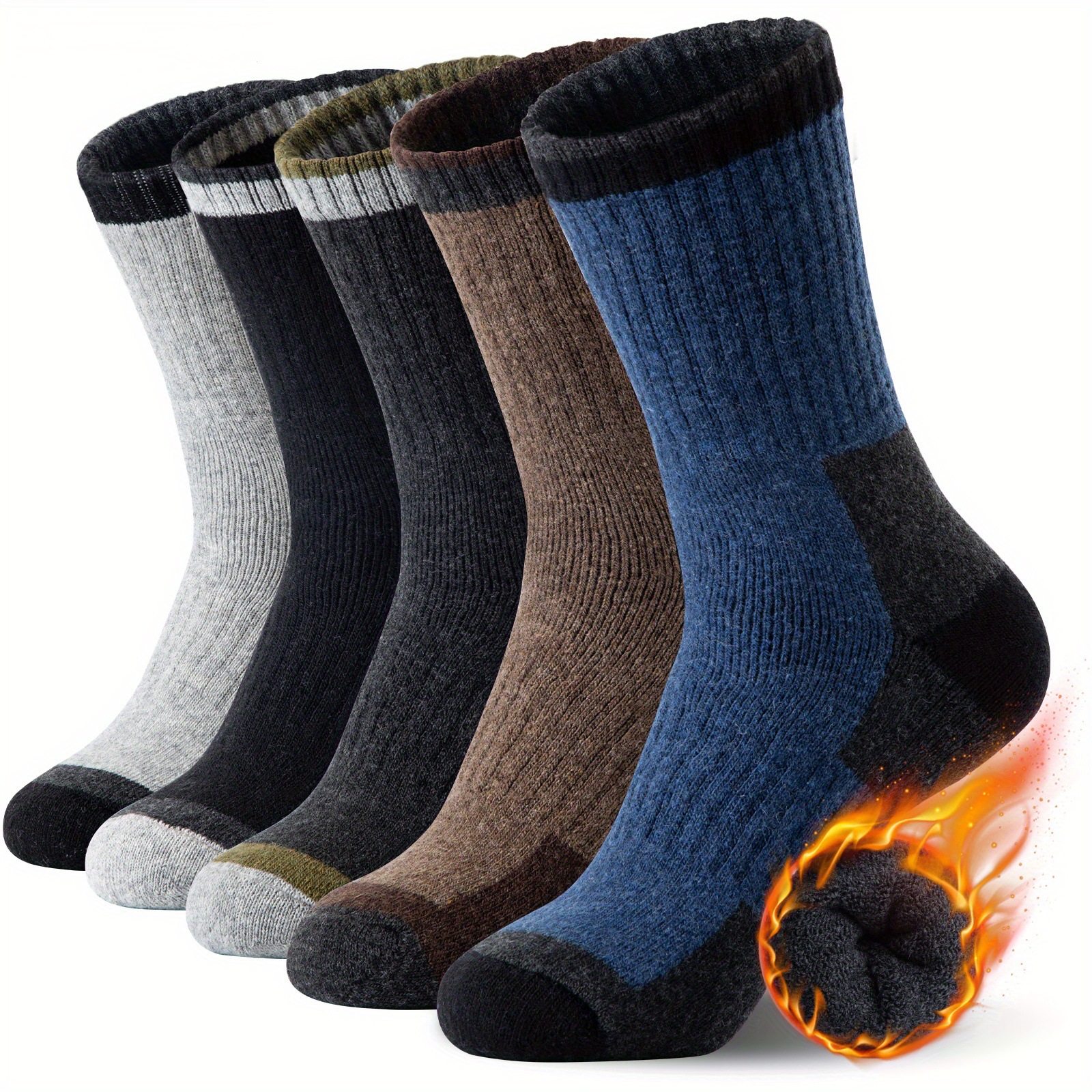 Winter Merino Wool Socks Thick - Thermal Sock Wool บทวิจารณ์และราคา