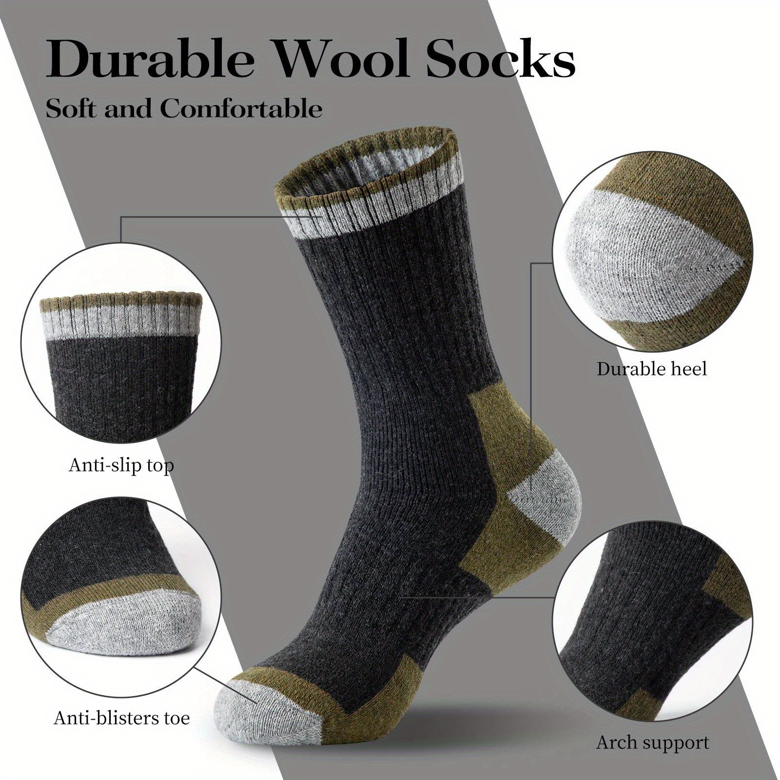 Winter Merino Wool Socks Thick - Thermal Sock Wool บทวิจารณ์และราคา
