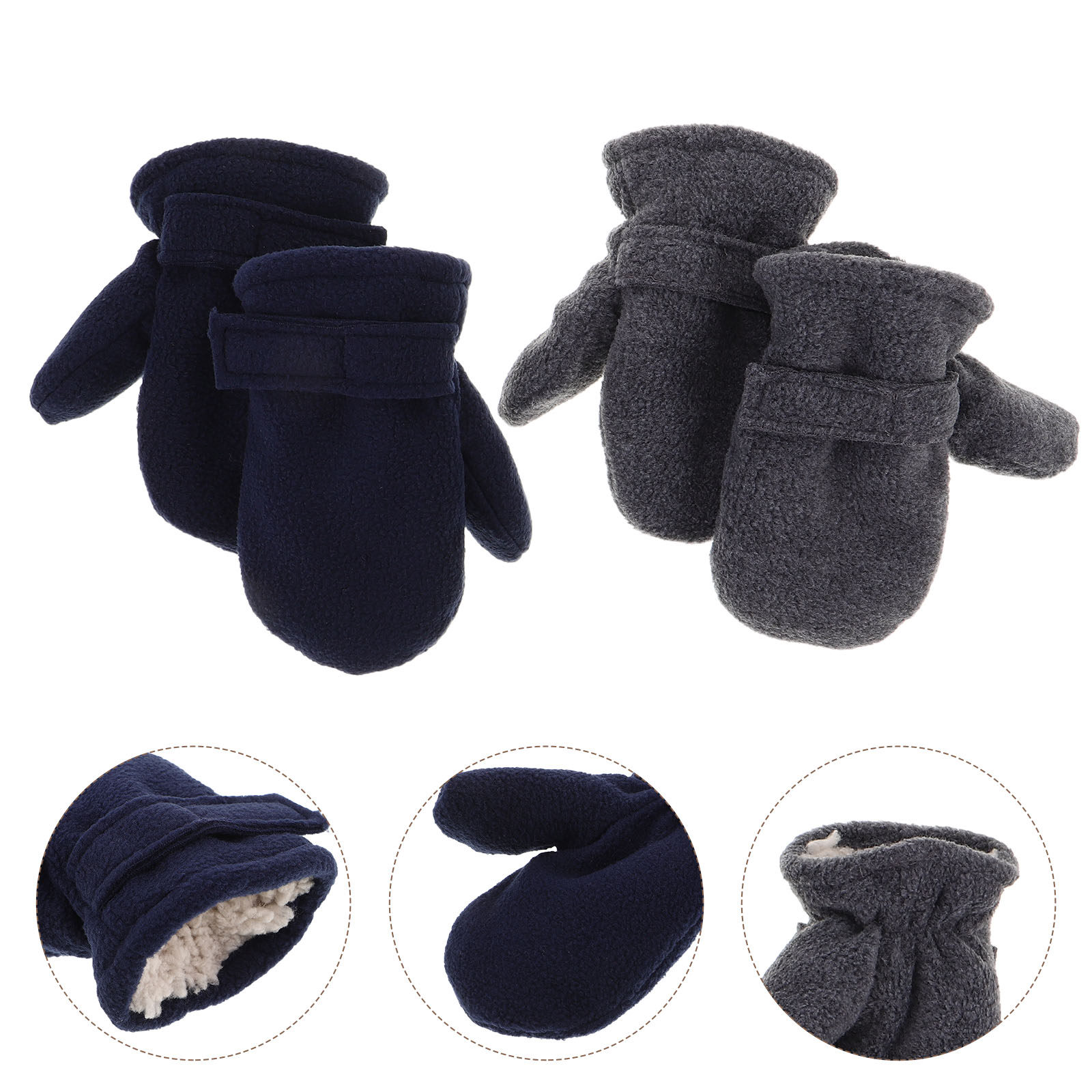 2Pairs Children Warm Gloves Po - Snow Glove Insulated บทวิจารณ์และราคา