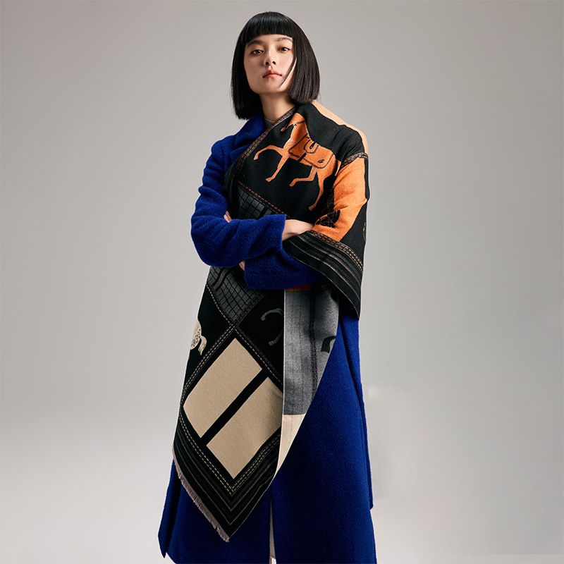 Luxury Scarf Women Winter Cash - Cashmere Pashmina Wrap บทวิจารณ์และราคา