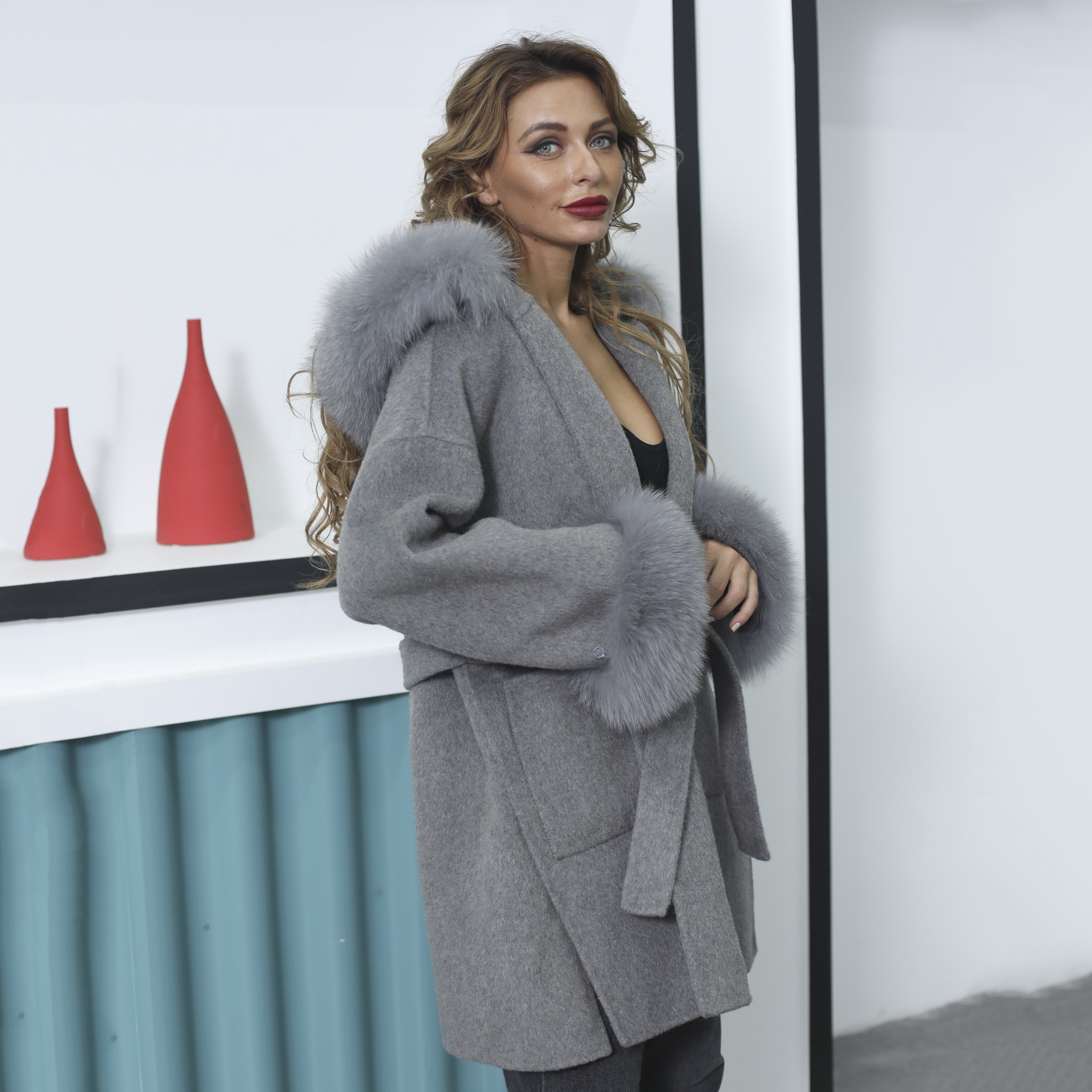 MISSJANEFUR Wool Coat with Rea - Wool Coat Peacoat บทวิจารณ์และราคา