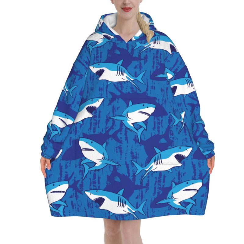 Wearable Blanket Hoodie Cartoo - Sherpa Hoodie Fleece บทวิจารณ์และราคา