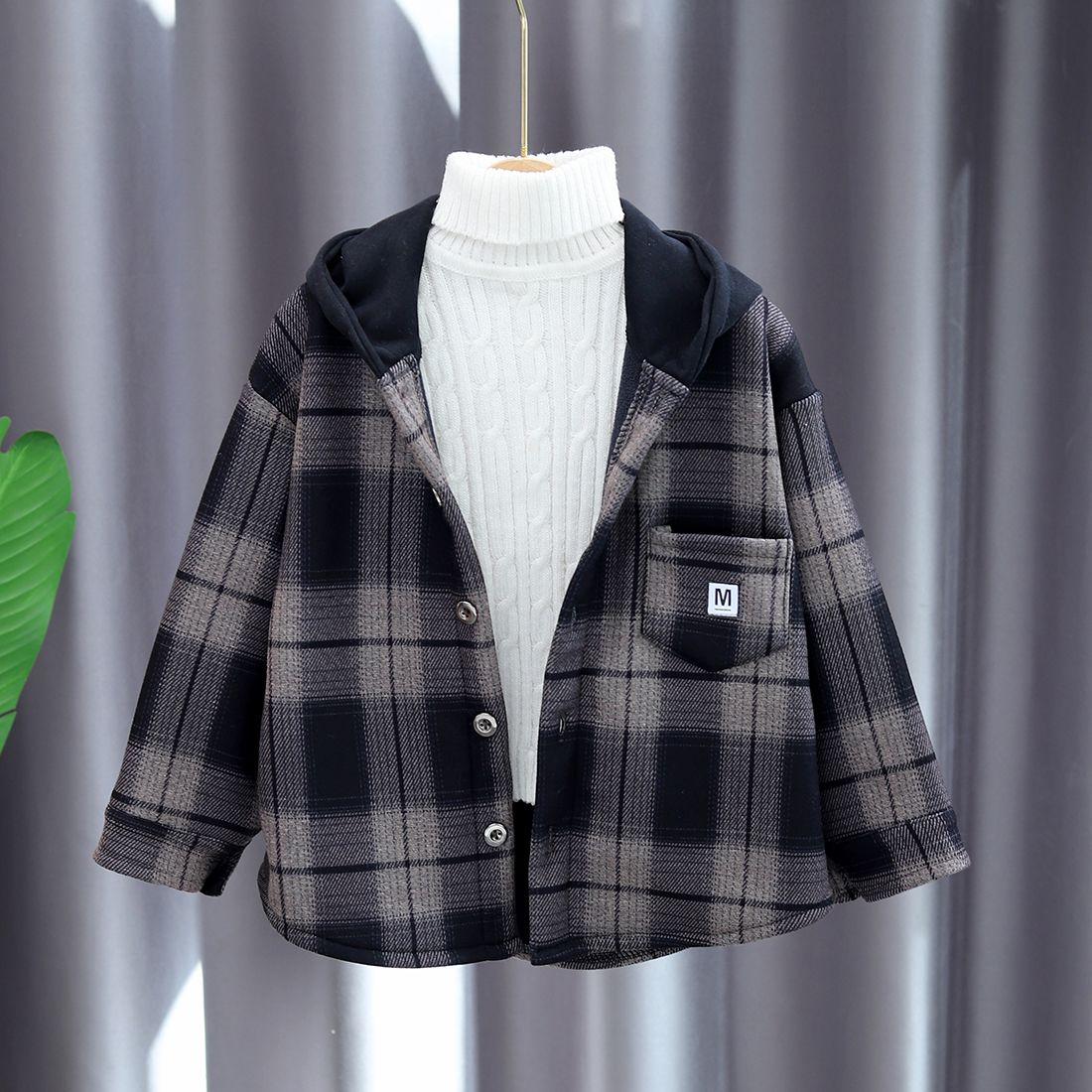 2025 New Boys Autumn Winter Fl - Flannel Shirt Lined บทวิจารณ์และราคา