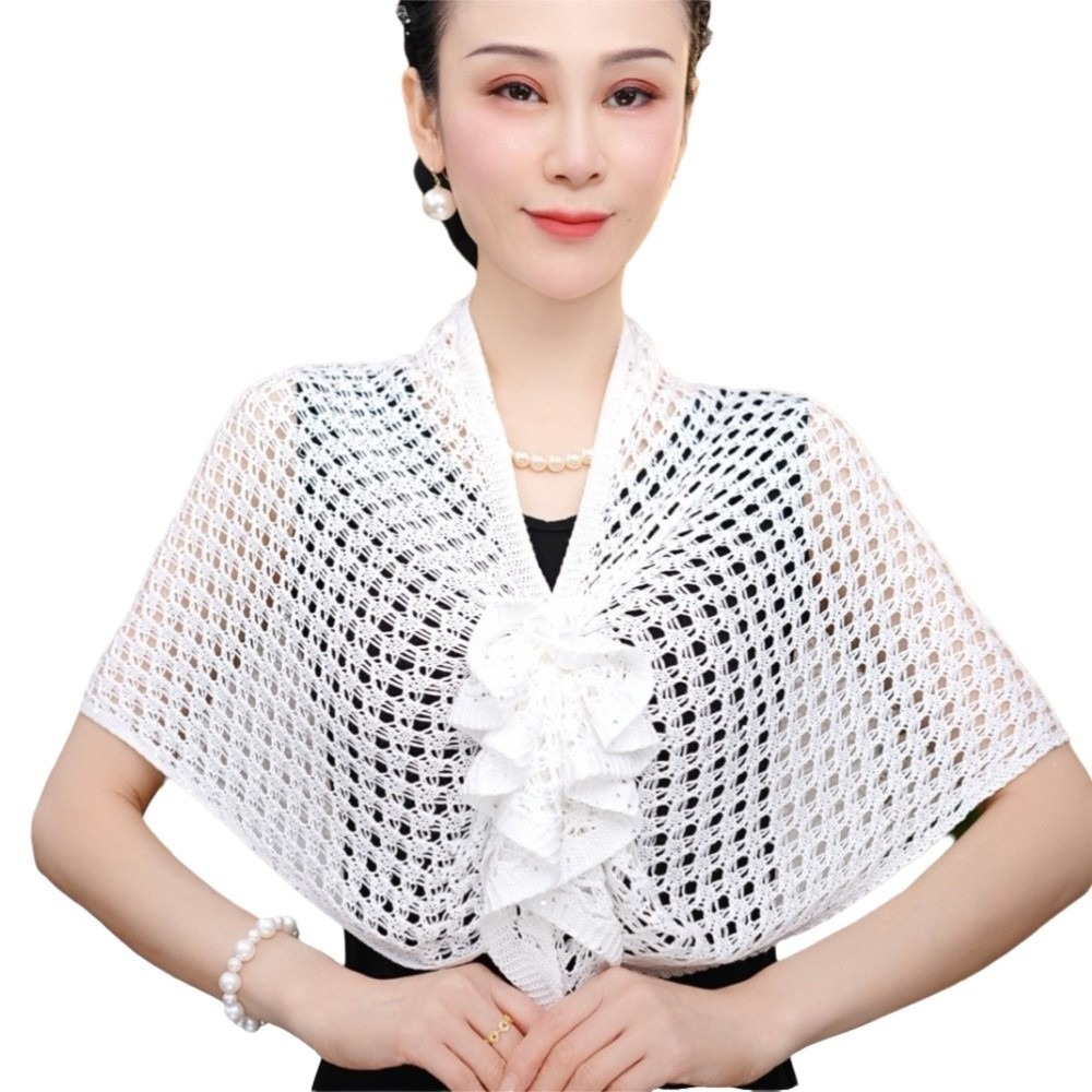Sparkly Design Hollow Out Card - Shawl Wrap Winter บทวิจารณ์และราคา
