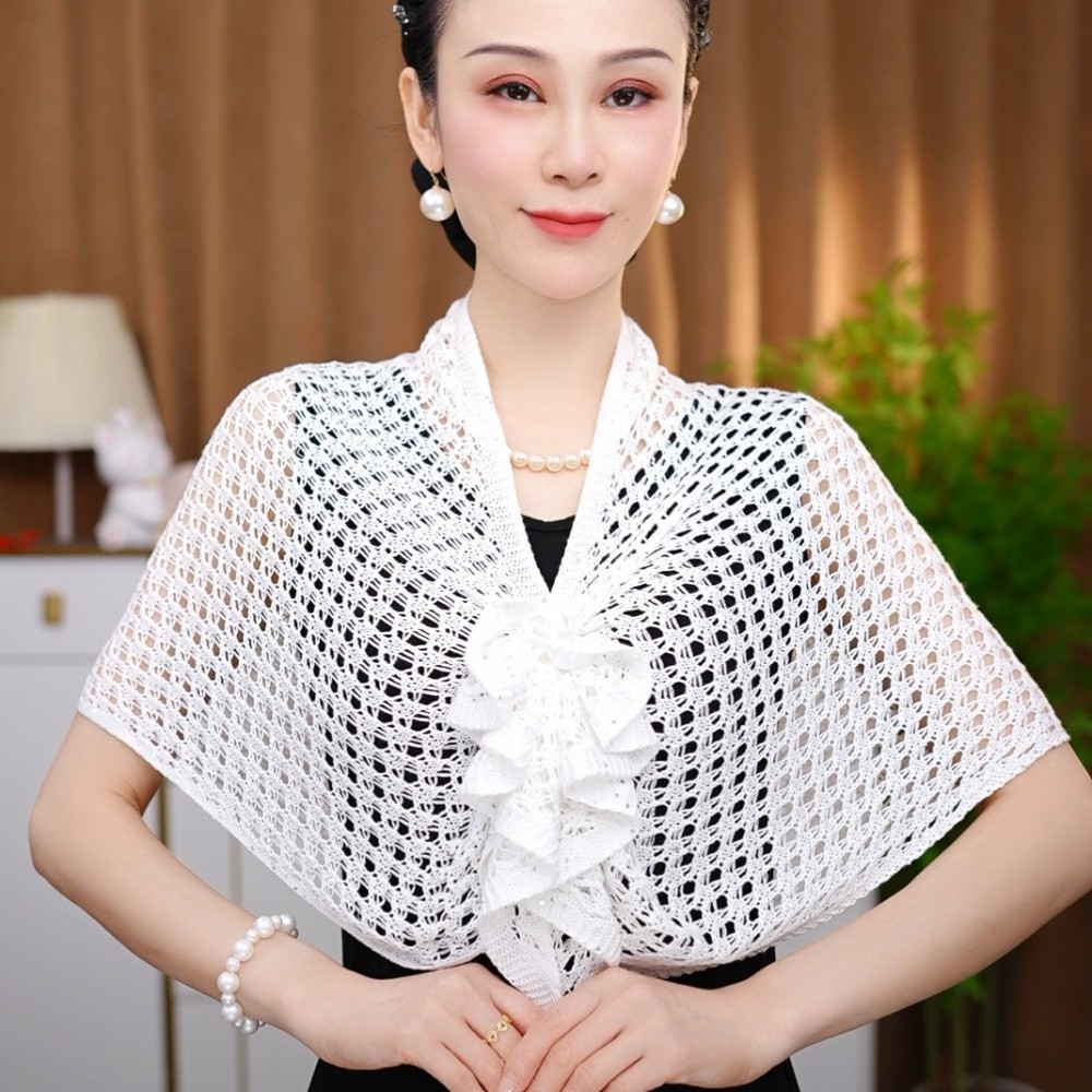 Sparkly Design Hollow Out Card - Shawl Wrap Winter บทวิจารณ์และราคา