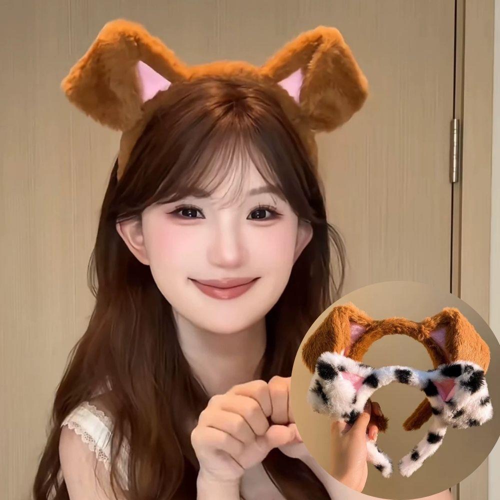 Spotted Dogs Folded Ear Hairba - Winter Headband Fleece บทวิจารณ์และราคา