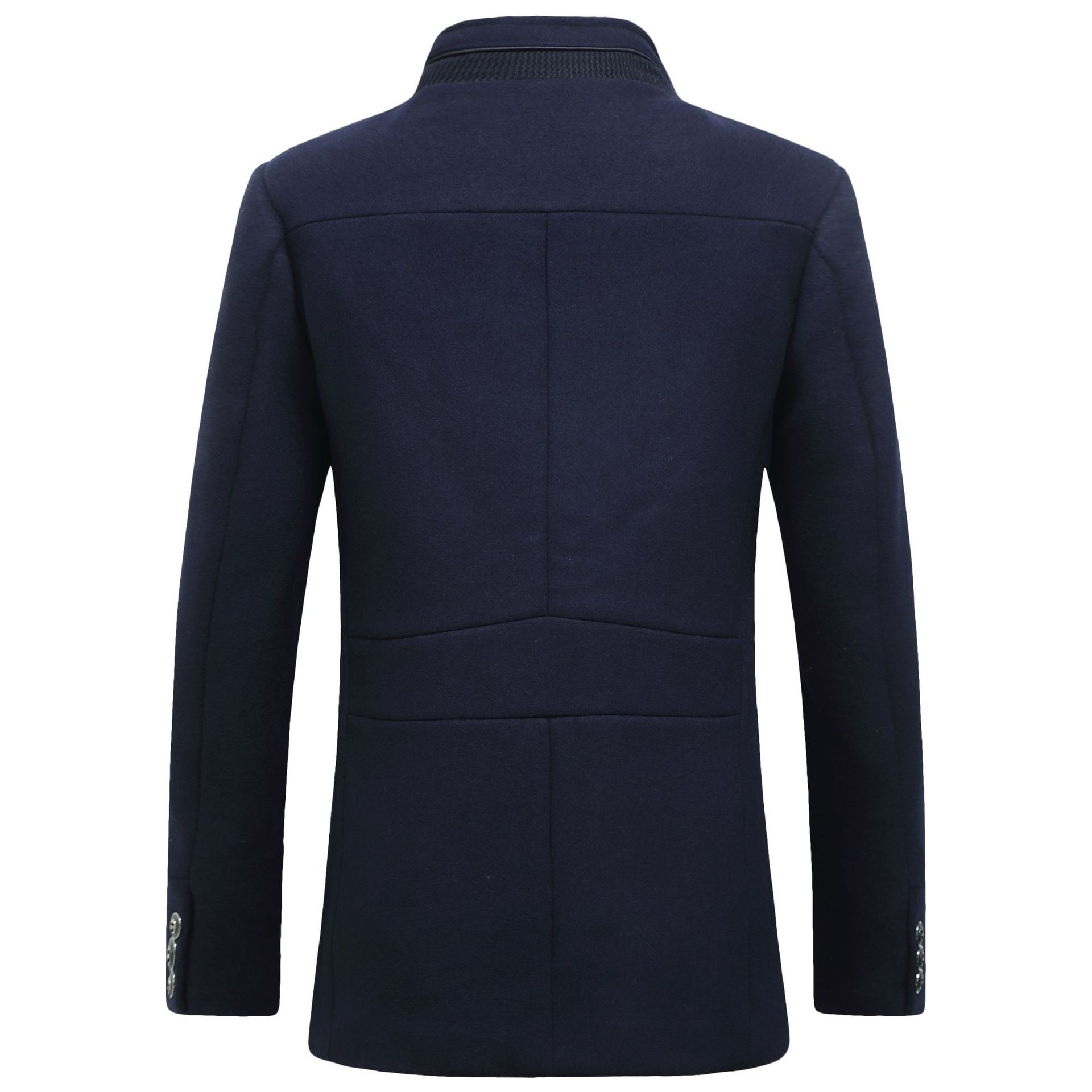Fashion Men's Wool jacket Clas - Wool Coat Peacoat บทวิจารณ์และราคา
