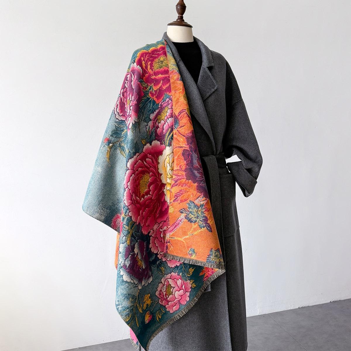 Warm Cashmere Scarf Women Shaw - Cashmere Pashmina Wrap บทวิจารณ์และราคา