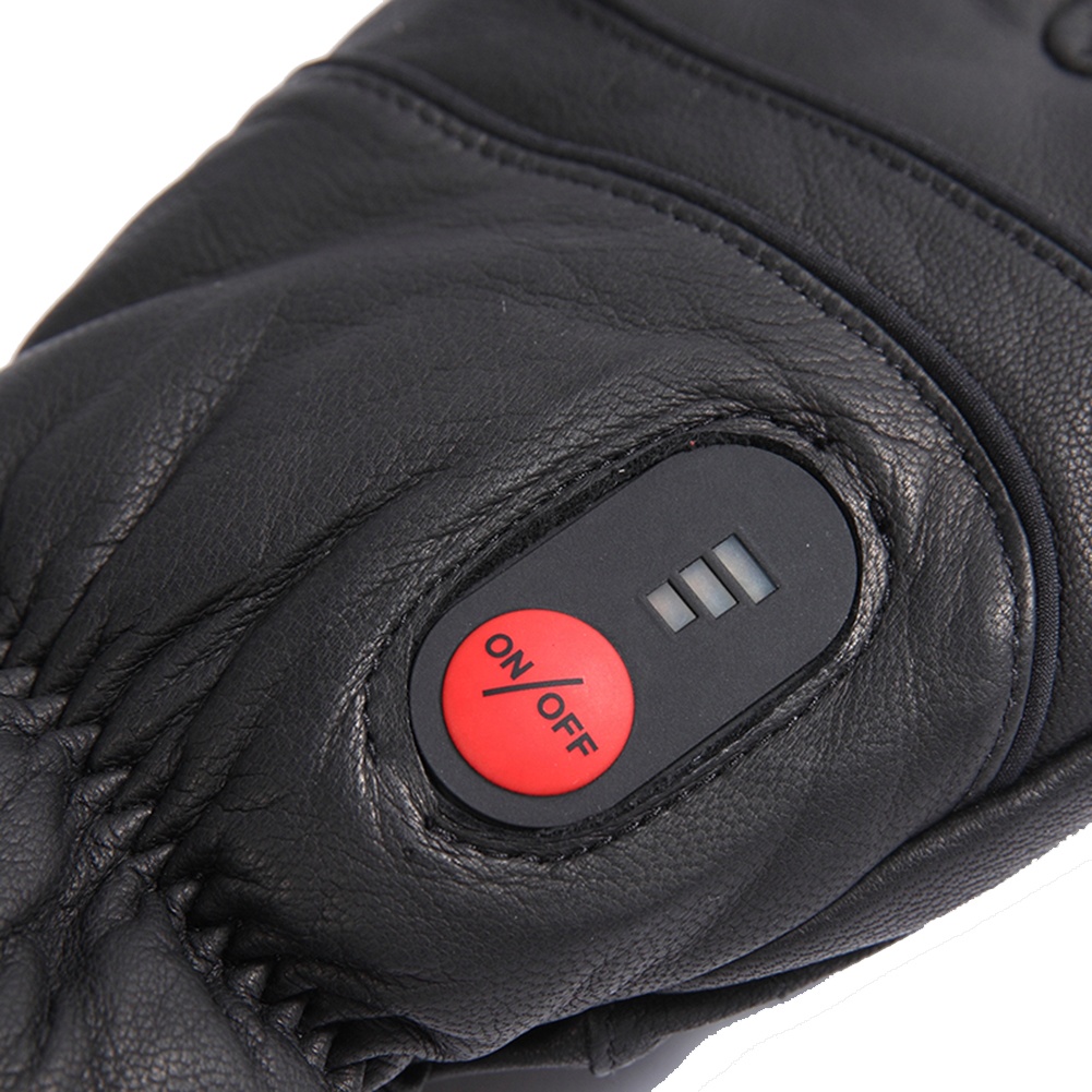Heated Leather Gloves Men Wome - Touch Screen Gloves บทวิจารณ์และราคา