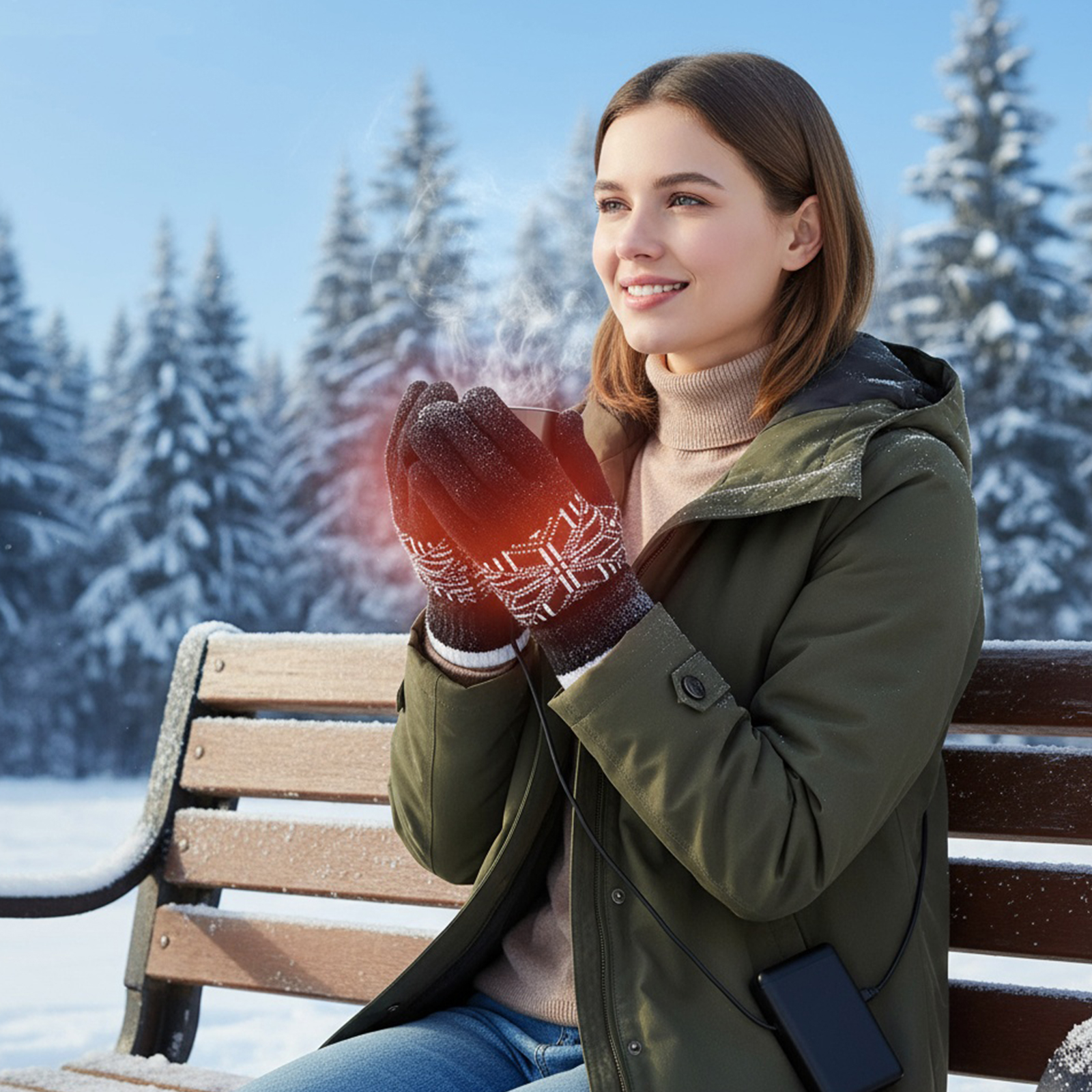 USB Touchscreen Hand Warmer Wi - Touch Screen Gloves บทวิจารณ์และราคา