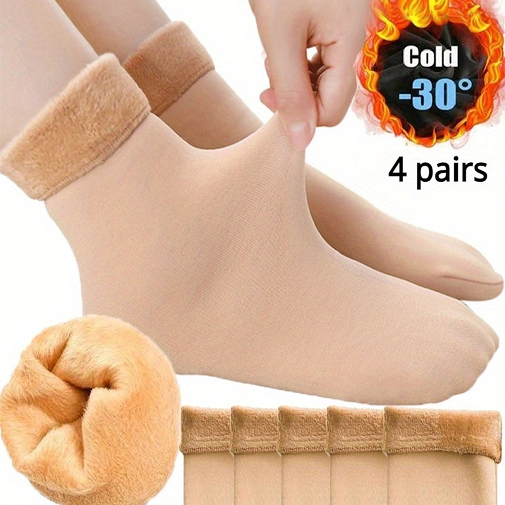 2/4 Pairs Winter Warm Thicken  - Thermal Sock Wool บทวิจารณ์และราคา