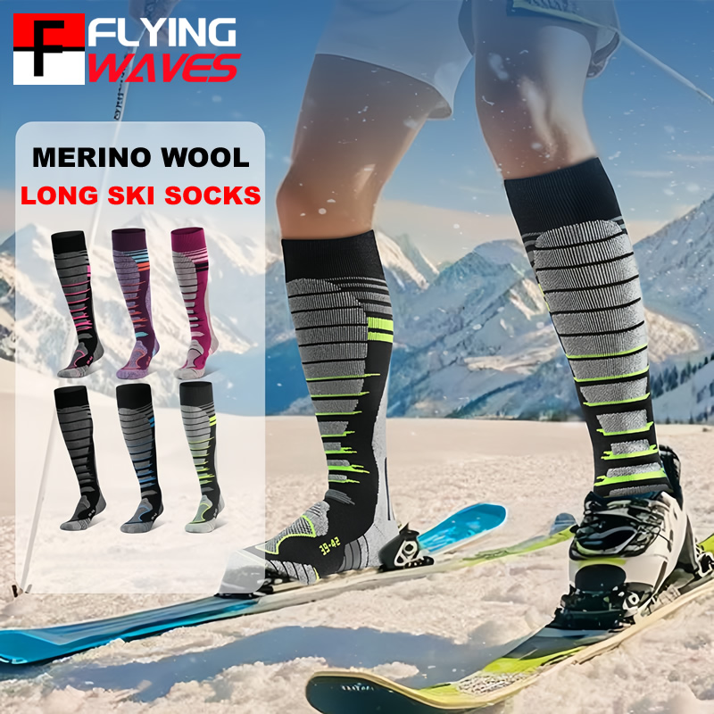 Merino Wool Ski Socks Cold Wea - Thermal Sock Wool บทวิจารณ์และราคา