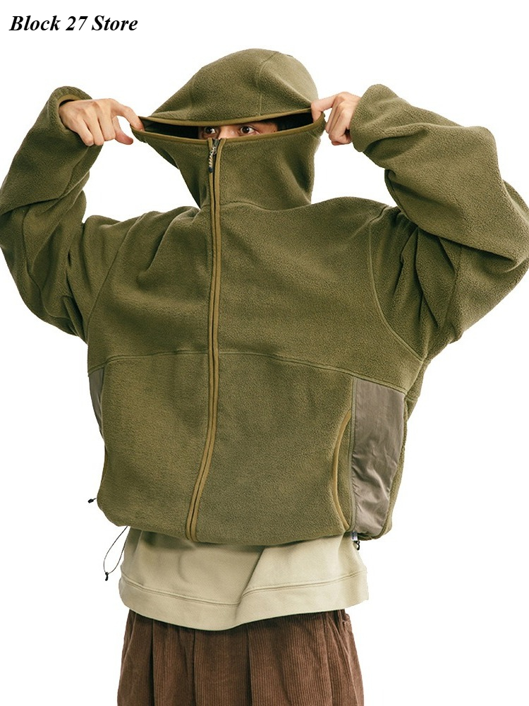 Mens Hoodie Autumn Winter Cott - Sherpa Hoodie Fleece บทวิจารณ์และราคา