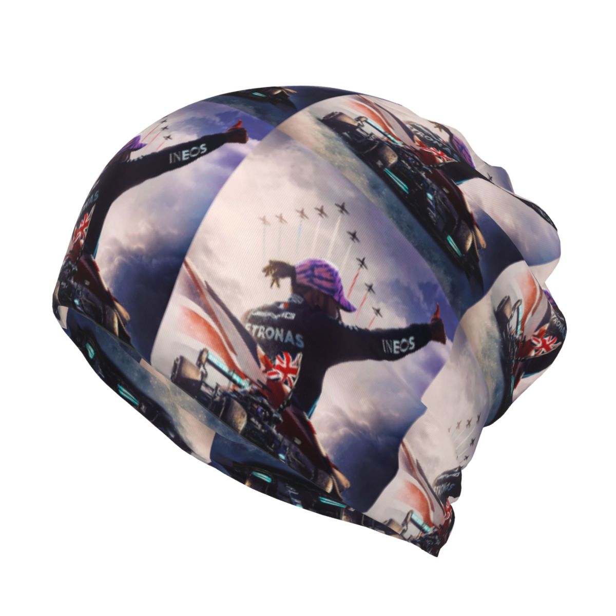 Glory_Lewis Hamilton_Art - F1  - Knit Beanie Hat Warm บทวิจารณ์และราคา