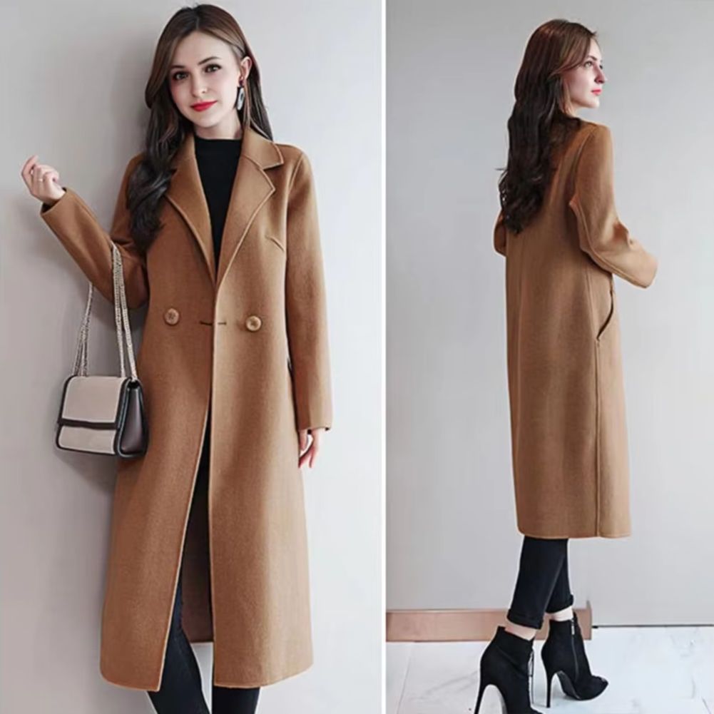 2025 Elegant Women Woolen Coat - Wool Coat Peacoat บทวิจารณ์และราคา