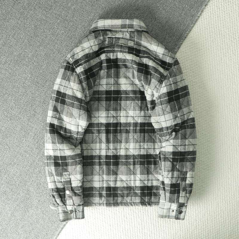 Fall Winter Men's Plaid Flanne - Flannel Shirt Lined บทวิจารณ์และราคา