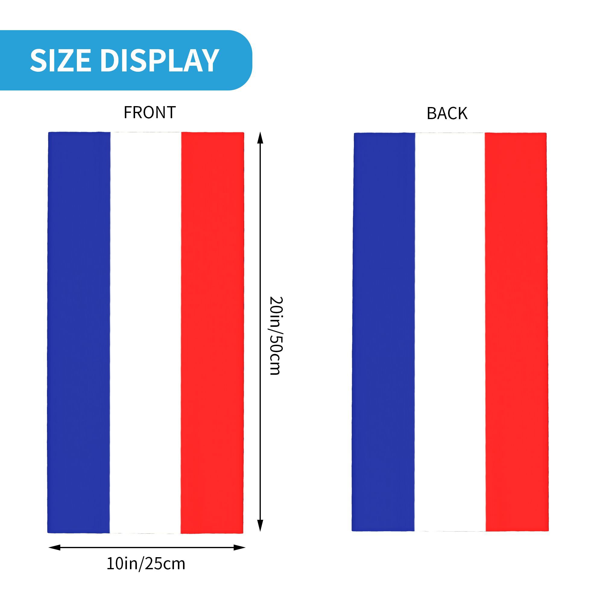 Custom French Flag France Band - Neck Gaiter Fleece บทวิจารณ์และราคา