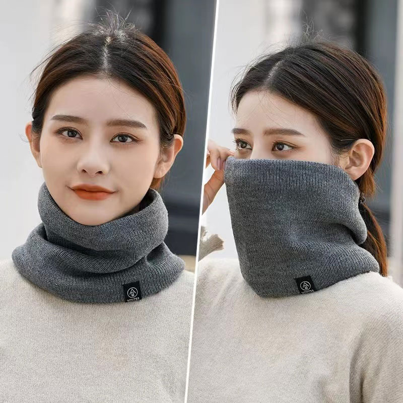 Fashion Women Knitted Scarf So - Wool Scarf Men บทวิจารณ์และราคา