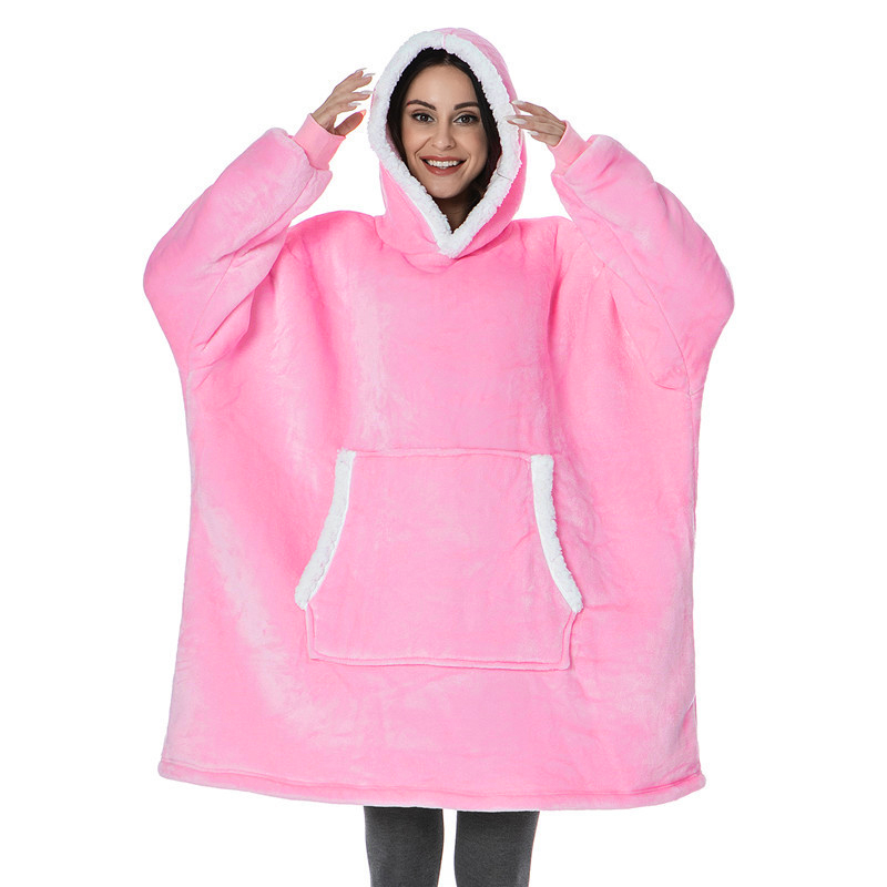 Wearable Adult Super Soft Flan - Sherpa Hoodie Fleece บทวิจารณ์และราคา