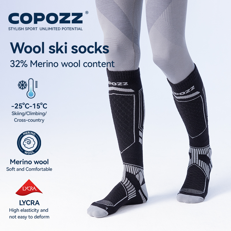 COPOZZ Merino Wool Winter Ski  - Thermal Sock Wool บทวิจารณ์และราคา