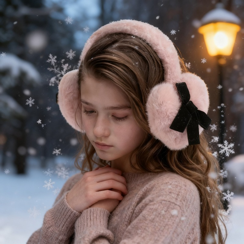 1pc Women's Winter Solid Color - Earmuffs Foldable บทวิจารณ์และราคา