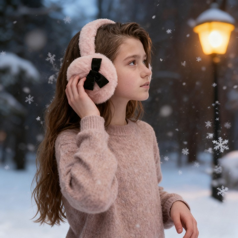 1pc Women's Winter Solid Color - Earmuffs Foldable บทวิจารณ์และราคา