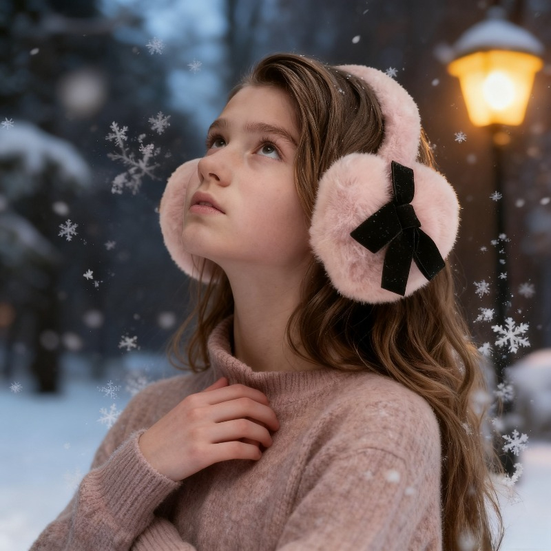 1pc Women's Winter Solid Color - Earmuffs Foldable บทวิจารณ์และราคา