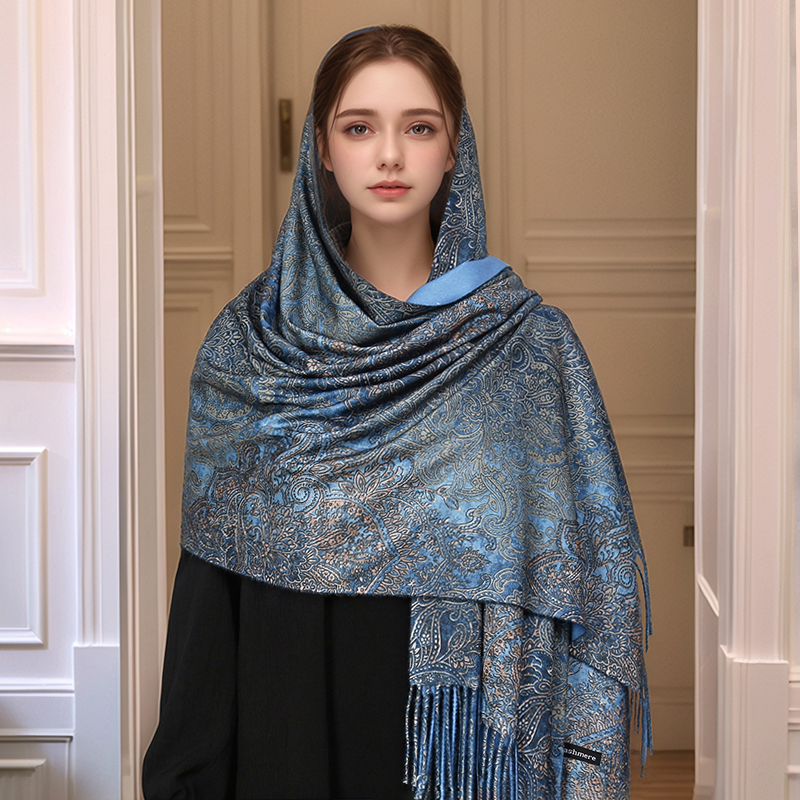 Luxury Paisley Pashmina Shawl  - Cashmere Pashmina Wrap บทวิจารณ์และราคา