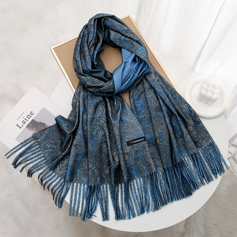 Luxury Paisley Pashmina Shawl  - Cashmere Pashmina Wrap บทวิจารณ์และราคา