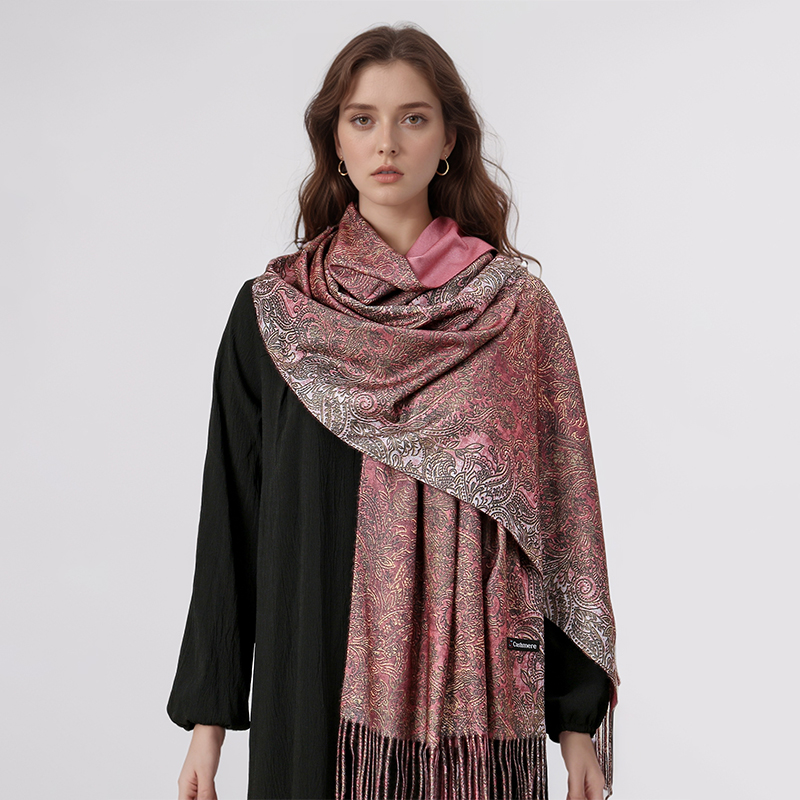 Luxury Paisley Pashmina Shawl  - Cashmere Pashmina Wrap บทวิจารณ์และราคา