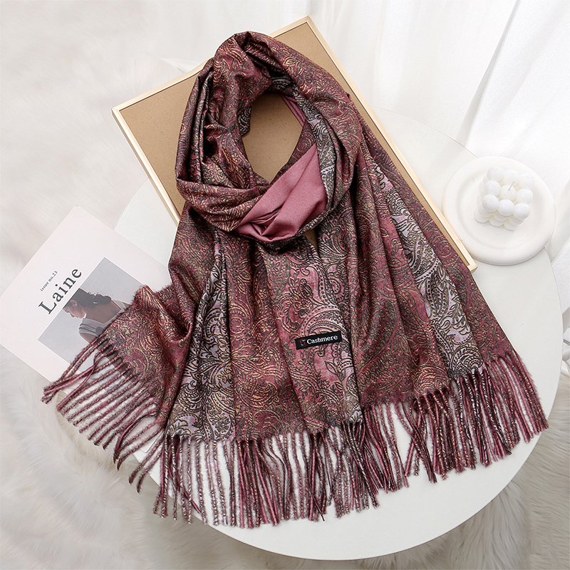 Luxury Paisley Pashmina Shawl  - Cashmere Pashmina Wrap บทวิจารณ์และราคา