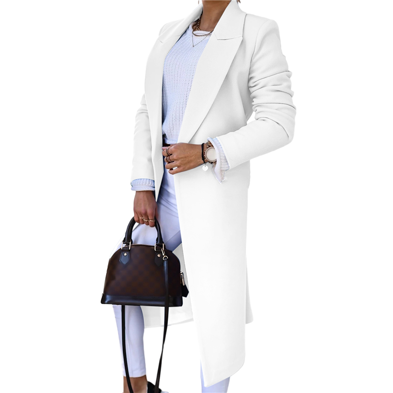 CYCLI-Women Long Wool Coats Fo - Wool Coat Peacoat บทวิจารณ์และราคา
