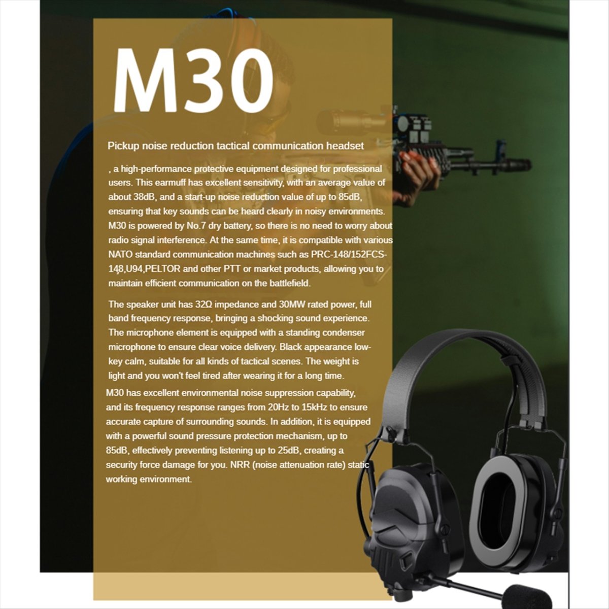 A64I  Headset with Microphone  - Earmuffs Foldable บทวิจารณ์และราคา