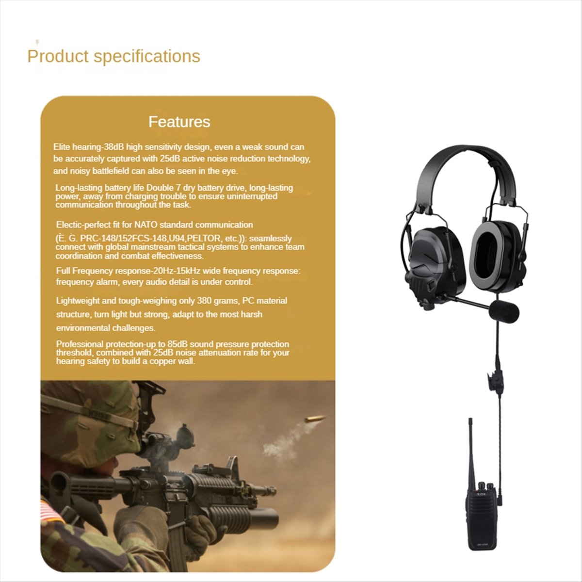 A64I  Headset with Microphone  - Earmuffs Foldable บทวิจารณ์และราคา